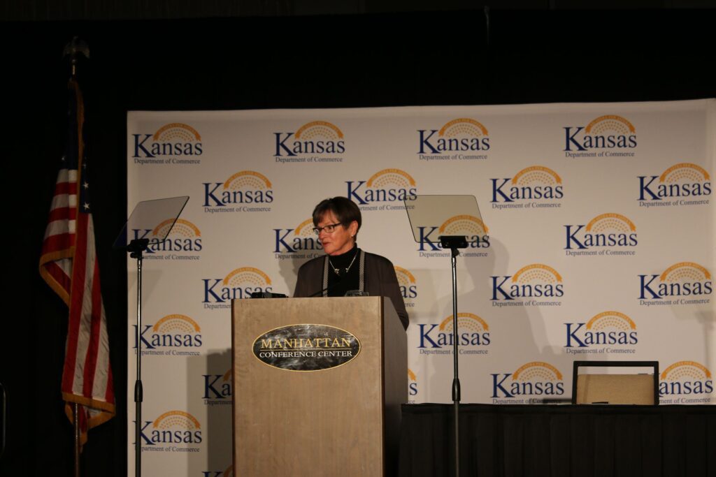 Governor Laura Kelly speaking