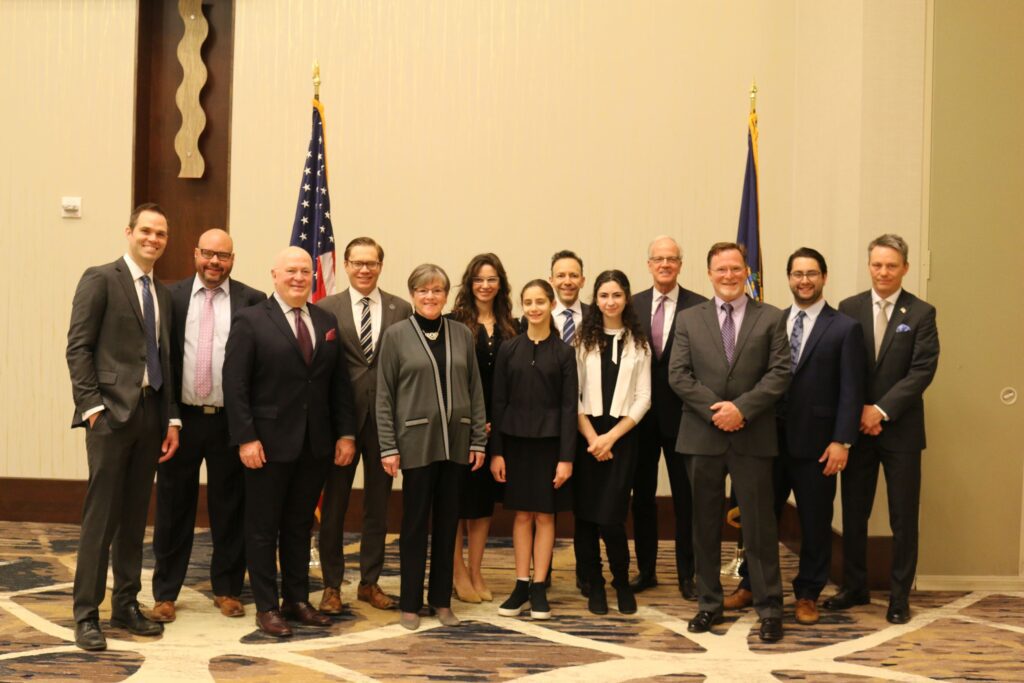 Group of people with Governor Laura Kelly