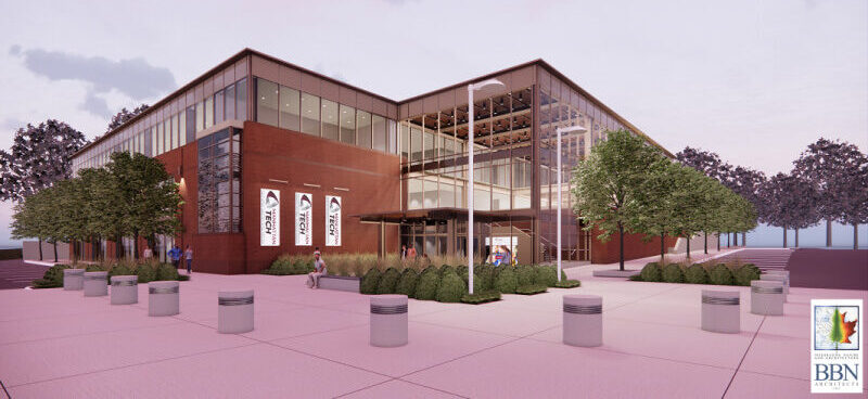 Digital rendition of planned new Manhattan Area Technical College Building
